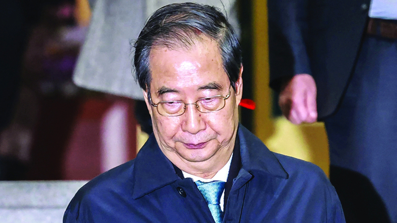 الرئيس الكوري الجنوبي بالوكالة هان داك - سو.  رويترز