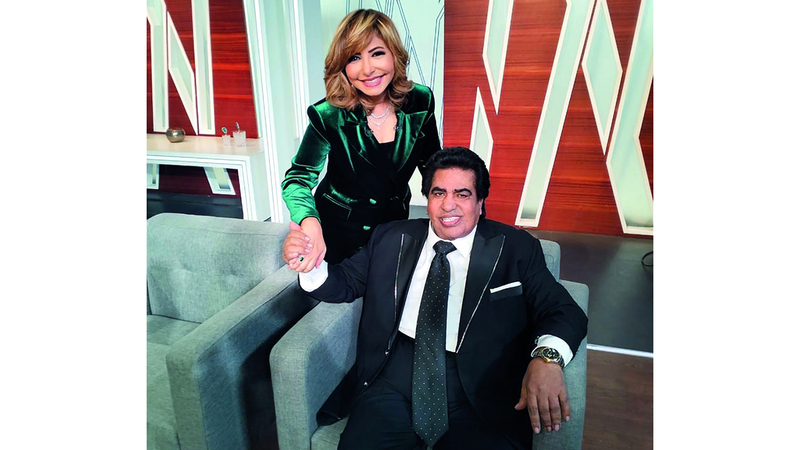 أحمد عدوية بصحبة لميس الحديدي. عن حساب الإعلامية المصرية