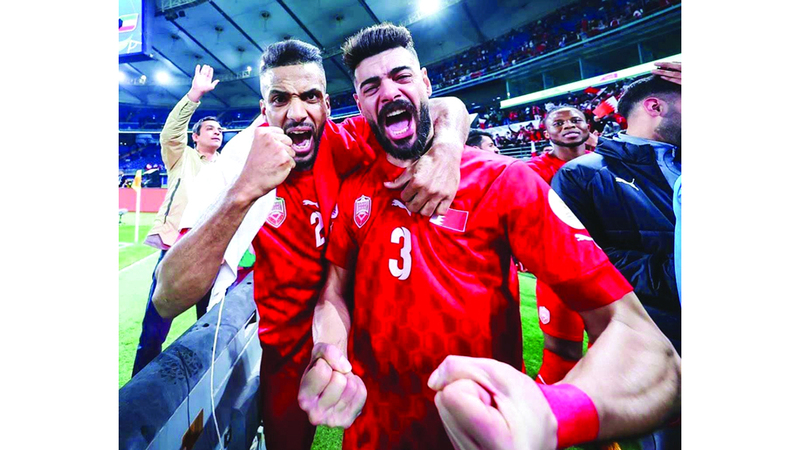 البحرين فازت على الكويت 1 - صفر في نصف نهائي &laquo;خليجي 26&raquo;. من المصدر