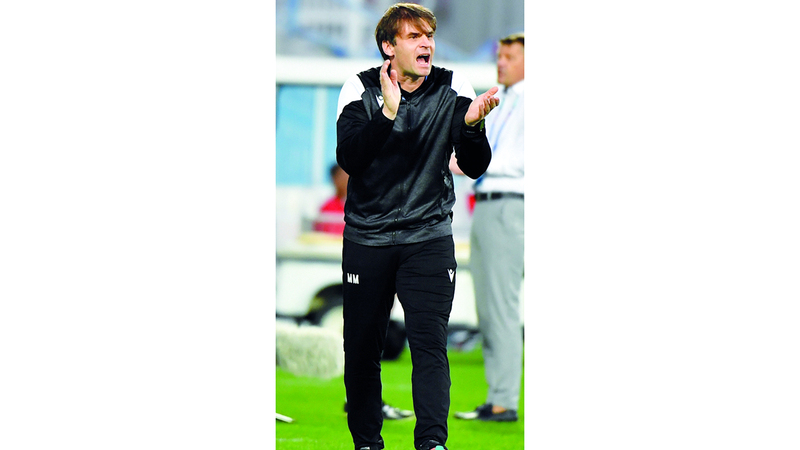 مدرب الوصل ميلوش ميلوييفيتش. تصوير: إريك أرازاس