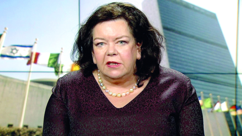 السفيرة كارين بيرس وطدت علاقتها مع ترامب. أرشيفية