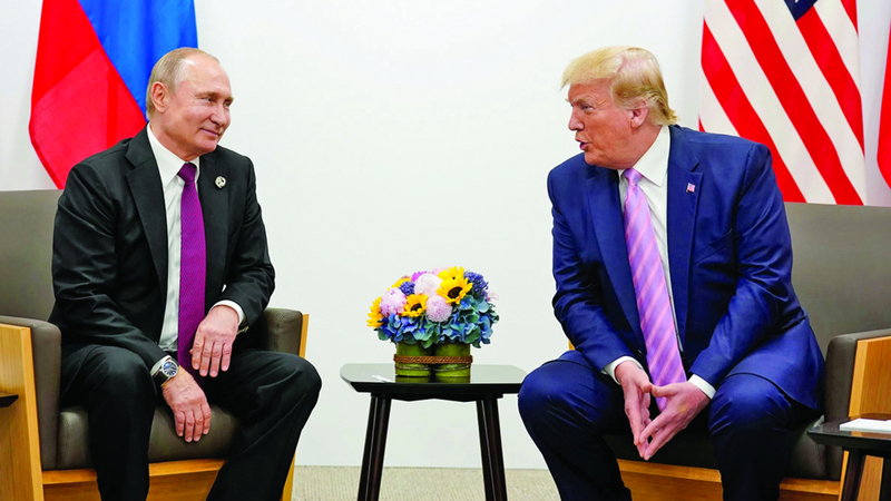 ترامب لديه علاقة جيدة تربطه ببوتين. رويترز