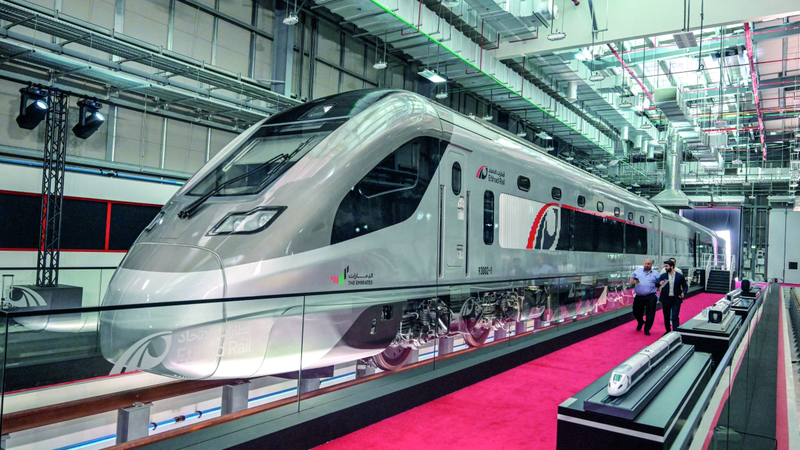 الإعلان عن مشروع القطار فائق السرعة  تم في حفل رسمي نظمته شركة قطارات الاتحاد. أرشيفية