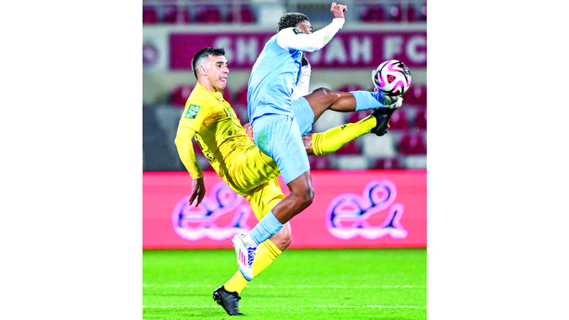 الوصل تغلب على كلباء بهدفين نظيفين وبلغ نصف نهائي الكأس. تصوير: باتريك كاستيلو