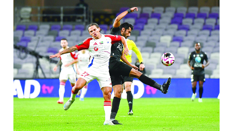 الشارقة كانت سيطرته واضحة أمام بني ياس. تصوير: إريك أرازاس