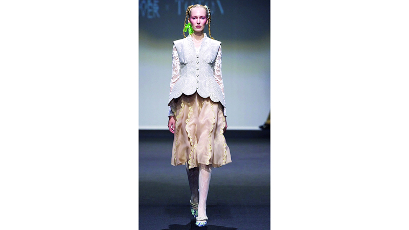 من التصاميم التي قُدّمت  خلال الافتتاح. من المصدر