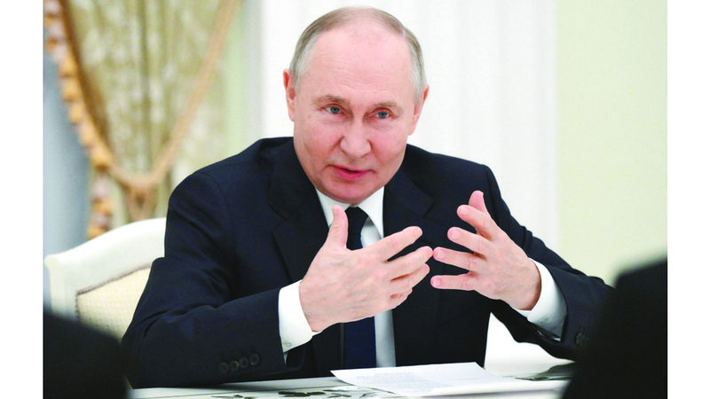 بوتين سيسعى إلى الاستفادة من ضعف الغرب في حربه مع أوكرانيا. أ.ف.ب