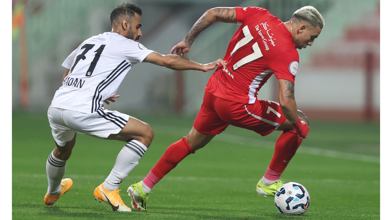 شباب الأهلي فاز على عجمان (3 - 1) في الجولة الـ15. تصوير: سالم خميس