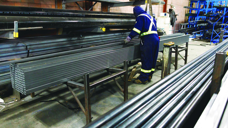 أوكرانيا أكدت أن التعريفات الجمركية وفقدان الإعفاءات الأميركية سيؤثران على صناعة الصلب. أ.ف.ب