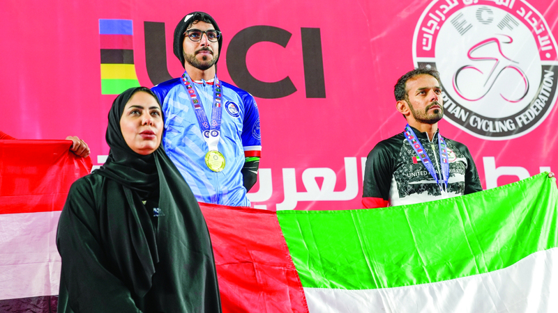 أحمد المنصوري وعبدالله جاسم في البطولة العربية الأخيرة بالقاهرة. من المصدر