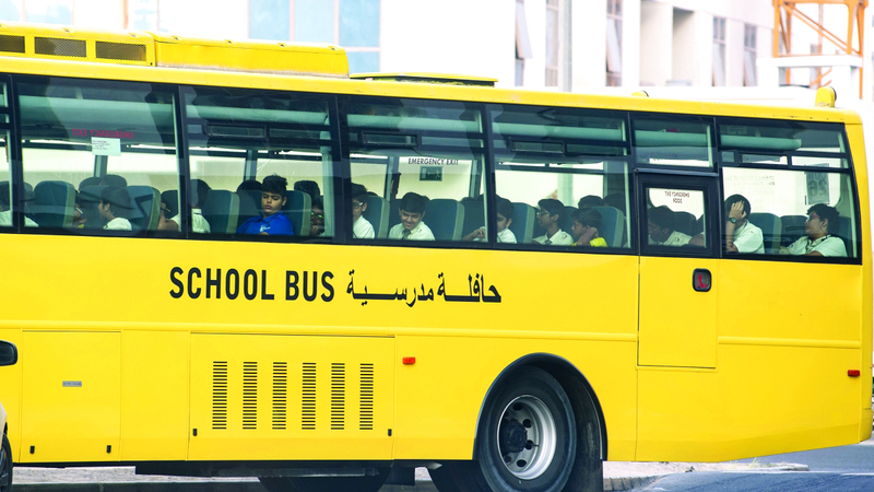 &laquo;التربية&raquo; تستهدف خلق بيئة نقل مدرسية آمنة لجميع الطلبة. أرشيفية