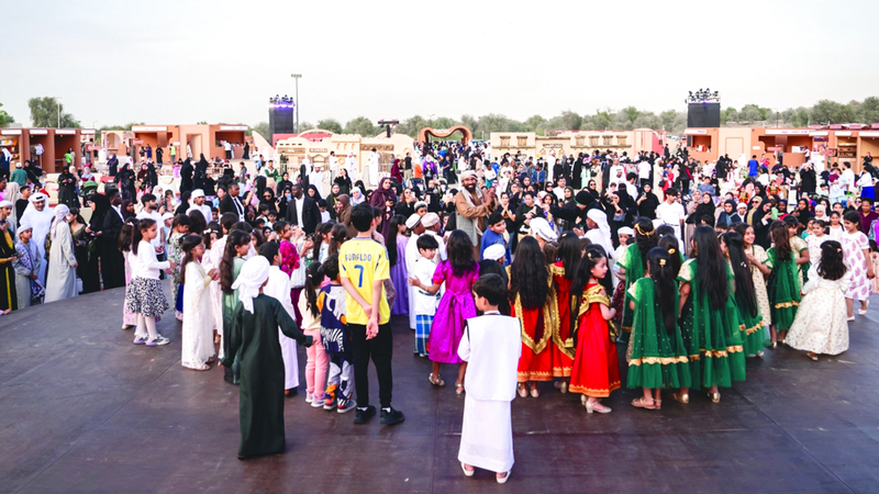 الاحتفال أقيم ضمن فعاليات الدورة الثالثة من مهرجان الفرجان.  من المصدر