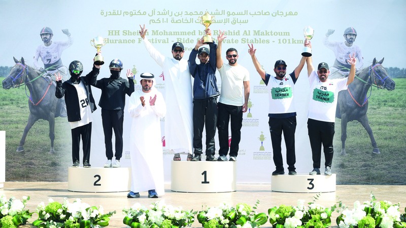 علي البلوشي بطل «الإسطبلات الخاصة» في «مهرجان محمد بن راشد للقدرة»