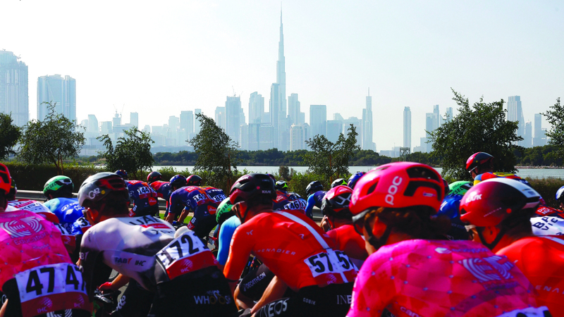 مسافة سباق المرحلة الخامسة من &laquo;طواف الإمارات&raquo; بلغت 160 كلم. من المصدر