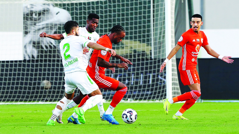 عجمان فاز على دبا الحصن 1 - صفر. من المصدر