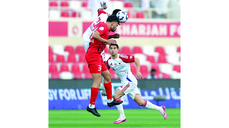 حظوظ الشارقة في المنافسة على الدوري تتراجع. تصوير: زيشان أحمد