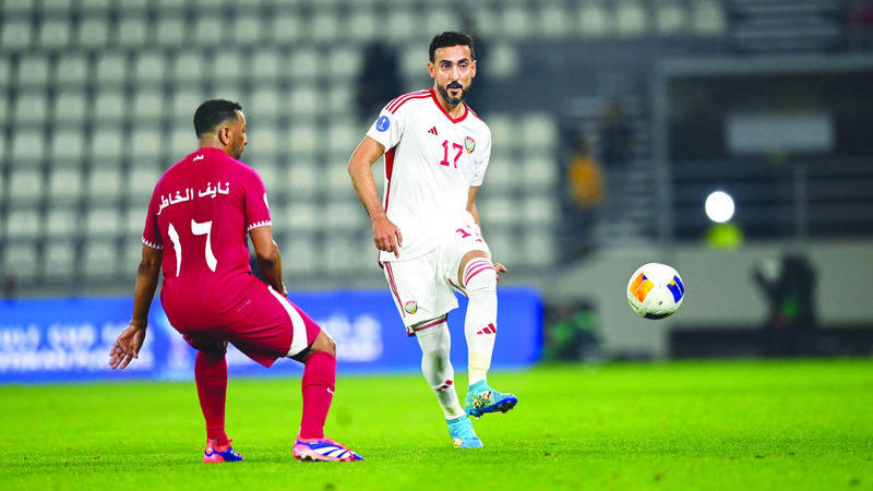 خلال مباراة منتخب قدامى اللاعبين أمام قطر. من المصدر