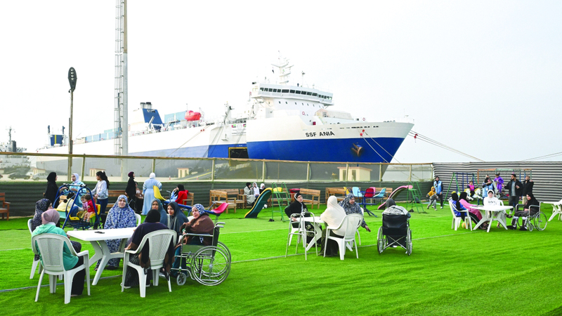 المستشفى قدّم رعاية متقدمة للنازحين من غزة. وام