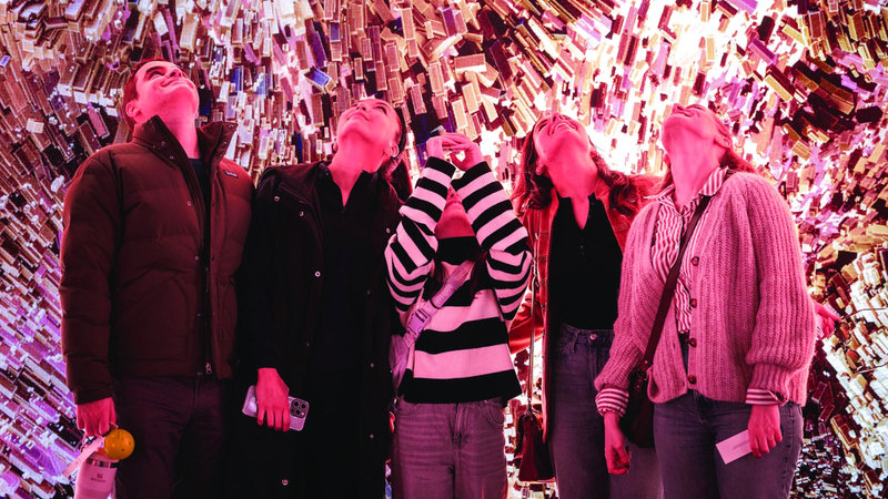 من داخل جناح متحف المستقبل. من المصدر