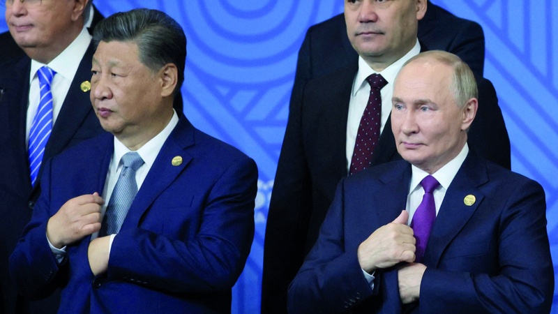 ربما يريد ترامب من الصين التوقف عن تصدير قطع غيار الأسلحة وحثّ بوتين على وقف القتال فقط. أ.ف.ب