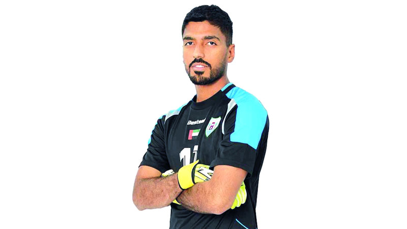 حارس مرمى دبا الحصن سهيل عبدالله. من المصدر