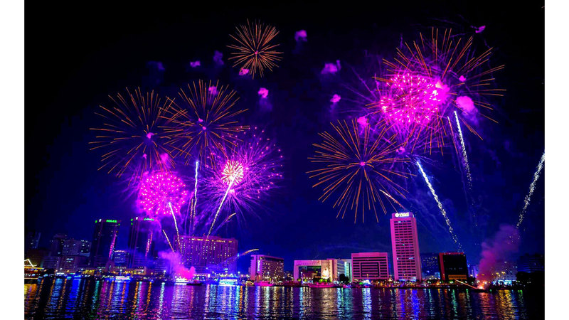 الألعاب النارية ستضيء سماء دبي خلال العيد. من المصدر