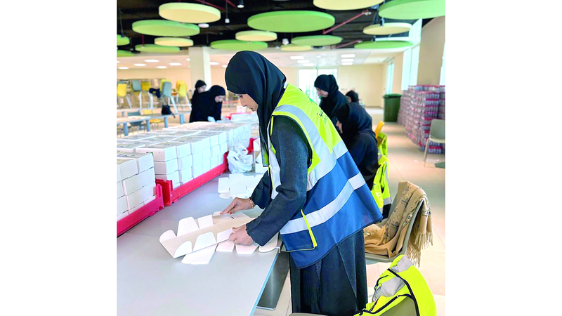 المتطوعة خديجة الكعبي. من المصدر