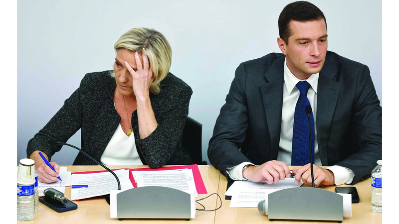 السياسي الفرنسي جوردان بارديلا الخليفة المحتمل للوبان. أ.ف.ب