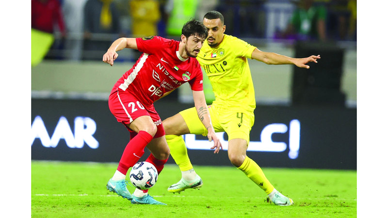 شباب الأهلي فاز بكأس السوبر على حساب الوصل. تصوير: سالم خميس