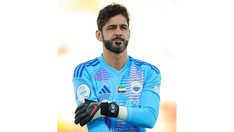 عادل الحوسني تصدى لضربة جزاء  وفتح طريق التأهل. الإمارات اليوم