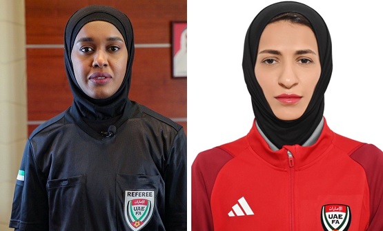 روضة المنصوري وخلود الزعابي ضمن طاقم تحكيم نهائي كأس الرابطة