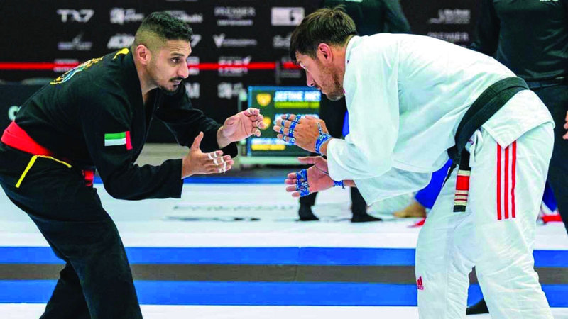 البطولة الإقليمية لرابطة أبوظبي لمحترفي الجوجيتسو تُقام حالياً في «مبادلة أرينا ». وام