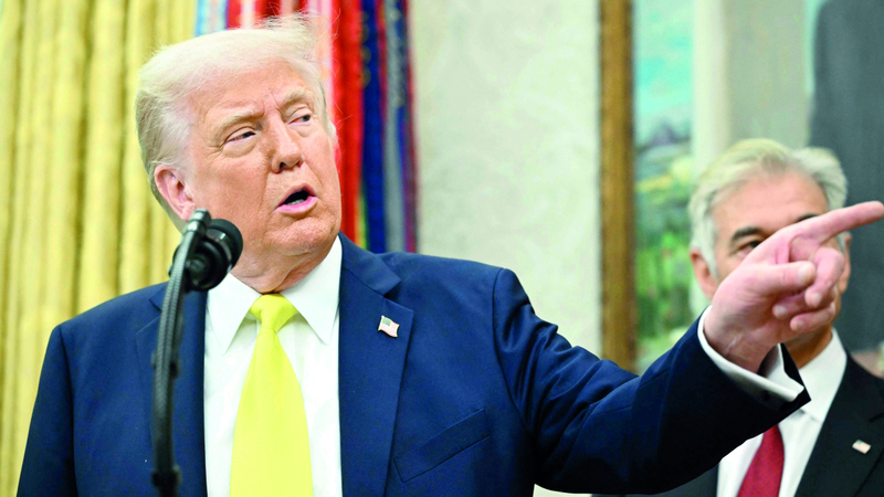 حرب ترامب التجارية خلقت حالة من عدم اليقين الاقتصادي. أ.ف.ب