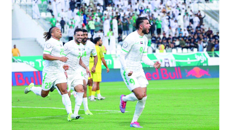 مهاجم فريق دبا الحصن التونسي هيثم الجويني. من المصدر