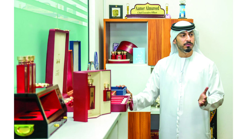 عامر المريد قام بتأسيس شركته خلال عام 2019. تصوير: عبدالله المطروشي