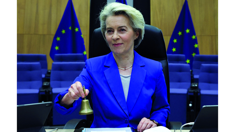 أورسولا فون دير لاين روّجت لاستراتيجية &laquo;تخفيف المخاطر&raquo;. رويترز