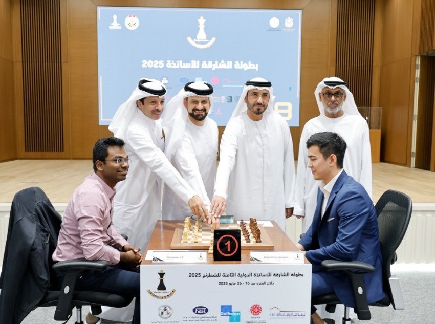 "الشارقة لأساتذة الشطرنج" ترفع شعار المفاجآت في الجولة الأولى