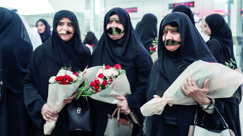 الوفد الزائر اطلع على مختلف مرافق المطار. من المصدر