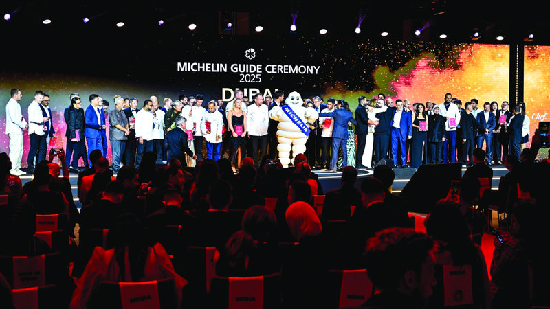 حفل دليل ميشلان دبي 2025 مناسبة لتأكيد مكانة دبي في عالم المطاعم على مستوى العالم. تصوير: أشوك فيرما