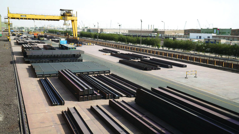 قطاع الإنشاءات المزدهر يدفع طلباً محلياً قوياً على الصلب والإسمنت. أرشيفية