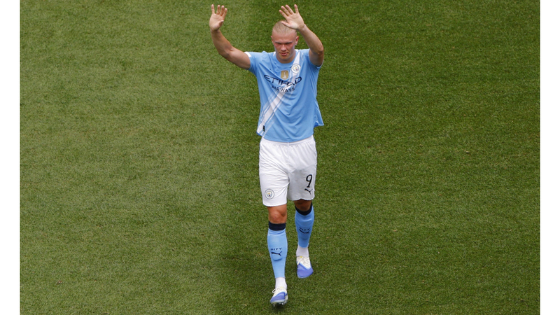 هالاند أخطر الأسلحة الهجومية في مانشستر سيتي. رويترز