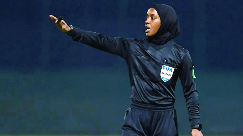 حكمة الساحة الدولية خلود الزعابي. من المصدر