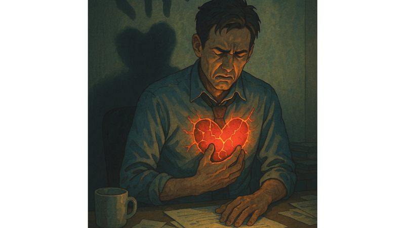 متلازمة القلب المنكسر تبدأ غالباً بألم في الصدر يشبه ألم الجلطة القلبية. أرشيفية