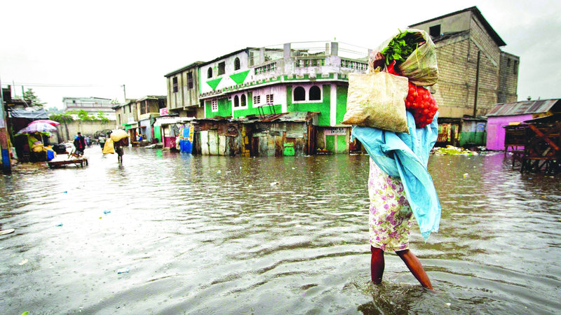 فيضانات مدمّرة اجتاحت هايتي في السنوات الأخيرة. أرشيفية