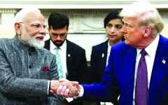 الصورة: ترامب يلغي رسوماً جمركية بقيمة 25% على السلع الهندية