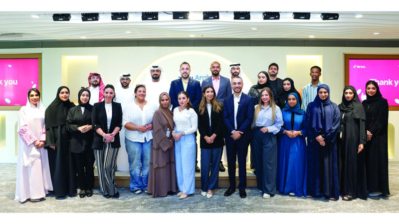 جانب من المشاركين في النسخة الثانية من «برنامج البودكاست العربي». من المصدر