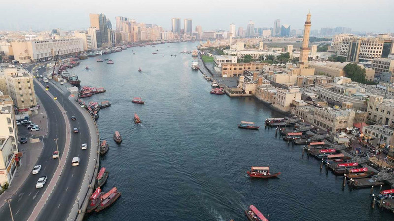 خور دبي شاهد تاريخي على العراقة. أرشيفية