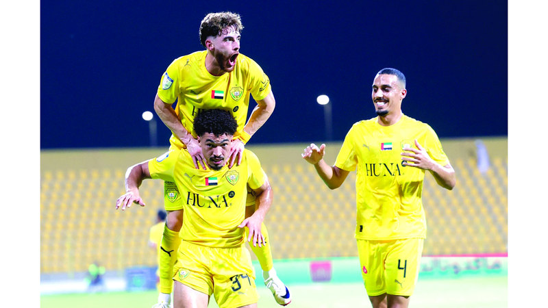 أندريلسون سيلفا سجل الهدف الأول للوصل. تصوير: سالم خميس