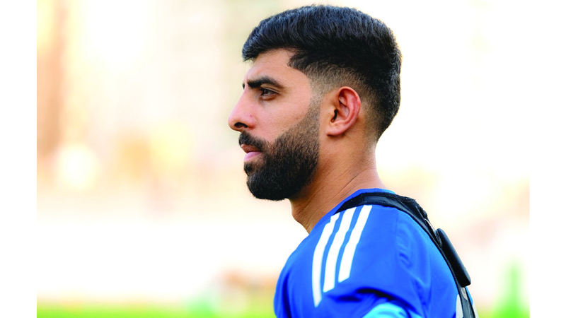 لاعب عجمان بلال يوسف. من المصدر