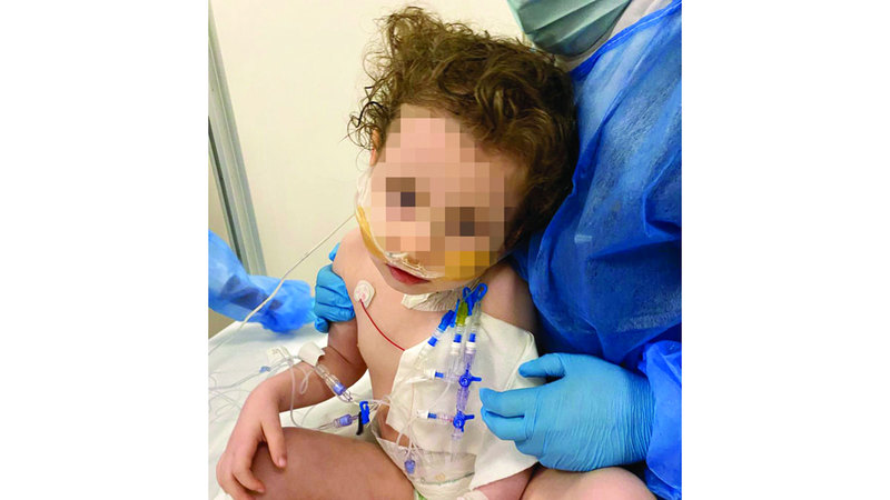 «مريم» تتناول الطعام عن طريق أنبوب. من المصدر